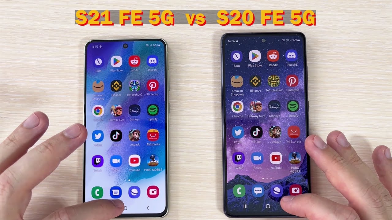 Samsung S21 FE 5G vs S20 FE 5G Speed Test