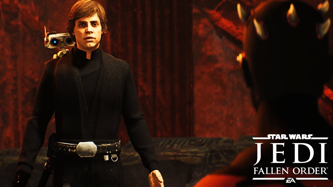 Luke Skywalker vs Darth Maul (Star Wars: Jedi Fallen Order Modded) 4K Ultra HD