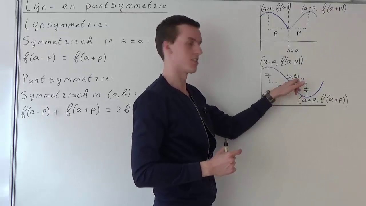Lijn- en puntsymmetrie (VWO wiskunde B)