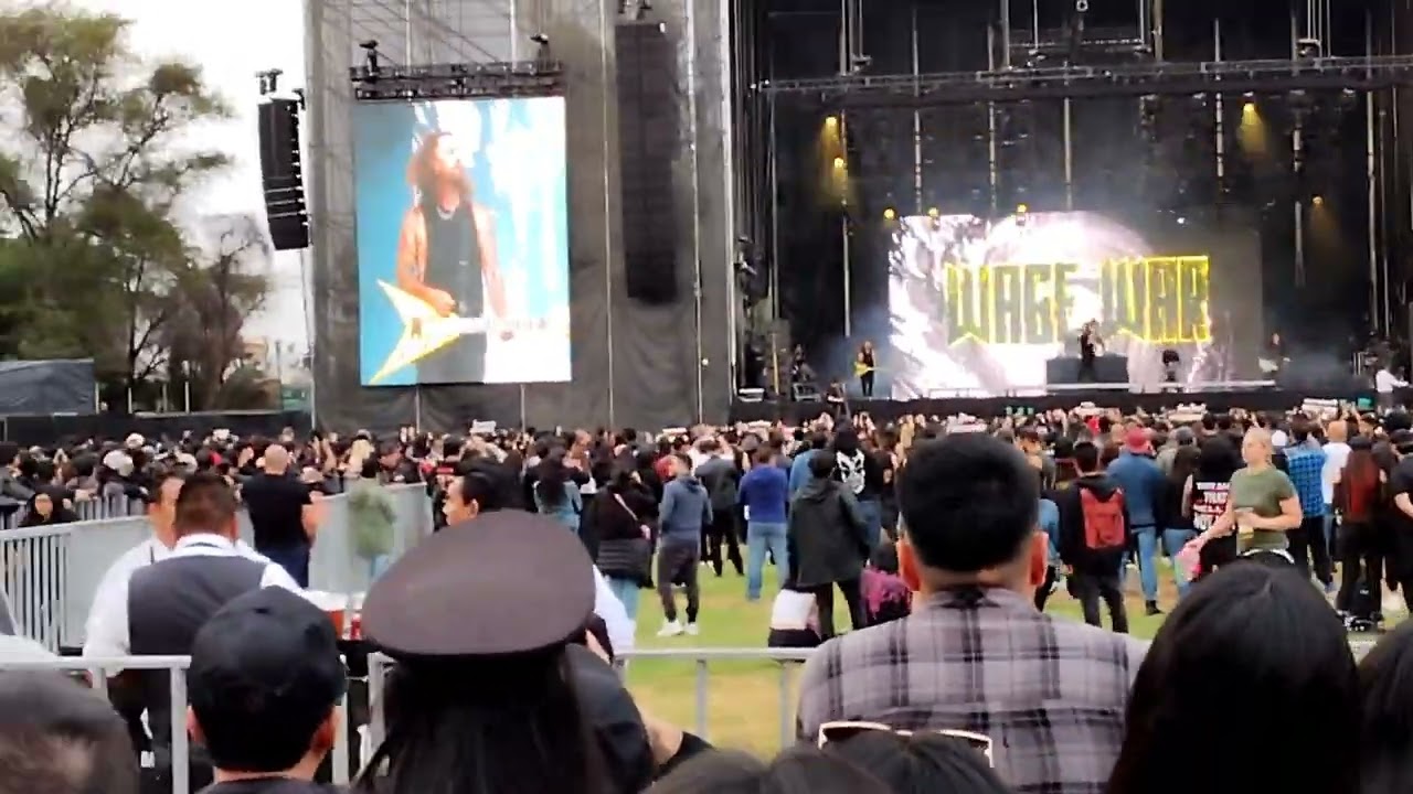 Wage War en vivo Knotfest México 2025 Estadio Fray Nano, 6 de diciembre 