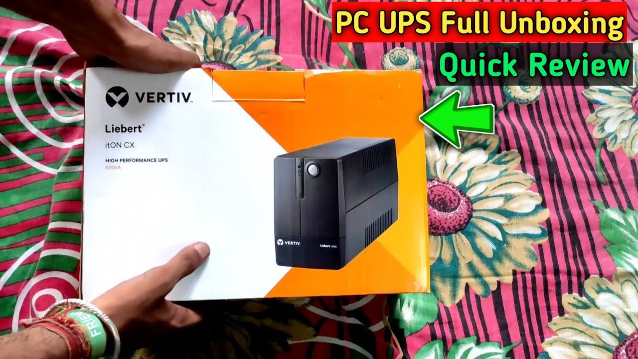 Vertiv liebert iton cx 600av High Performance UPS For Pc Unboxing & Quick Review | best UPS for PC