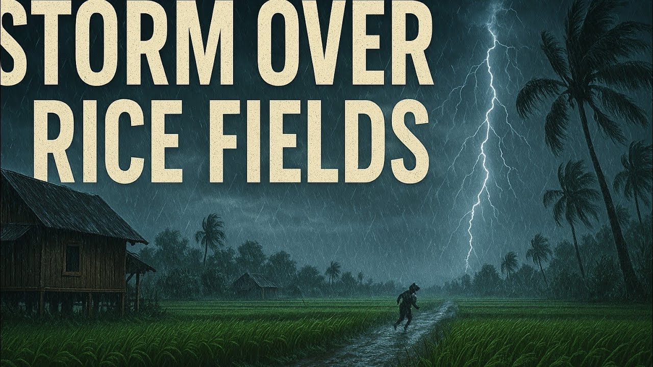 Storm Over the Rice Fields - Village Life in Extreme Weather