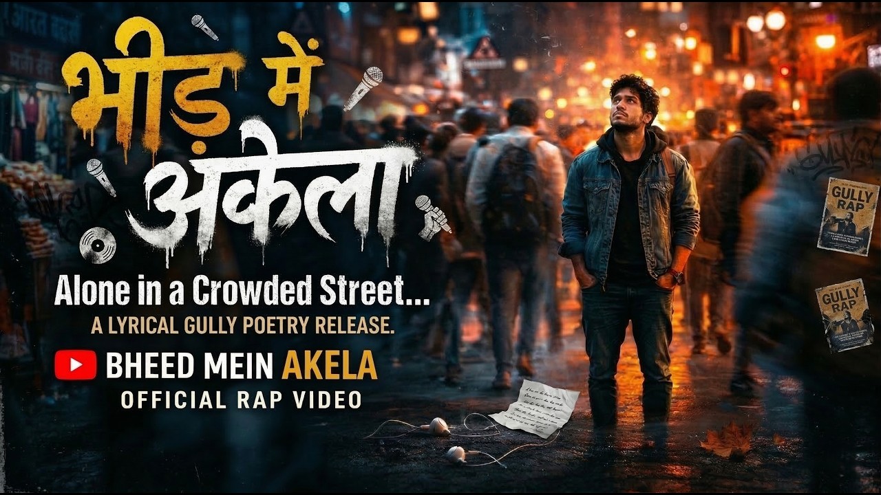 Bheed Mein Akela (Official Hindi Song)| Alone in a Crowded Street | Official Rap Video