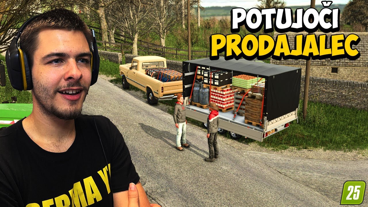 POTUJOČI PRODAJALEC NA KMETIJI! (DIVJA FARMA #18) [FS25 SLO]