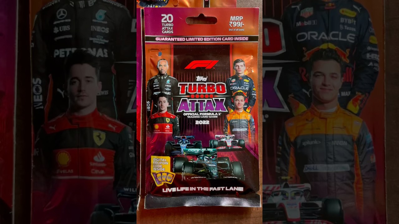 Topps Turbo Attax 2022 - Multipack - India 🇮🇳 - offical Formula 1 trading card game  🏎️