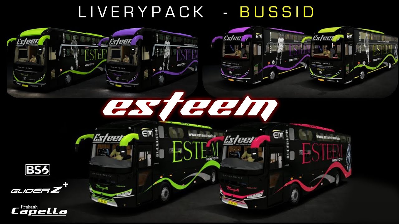Esteem Travels Liverypack for BUSSID | Download Now 