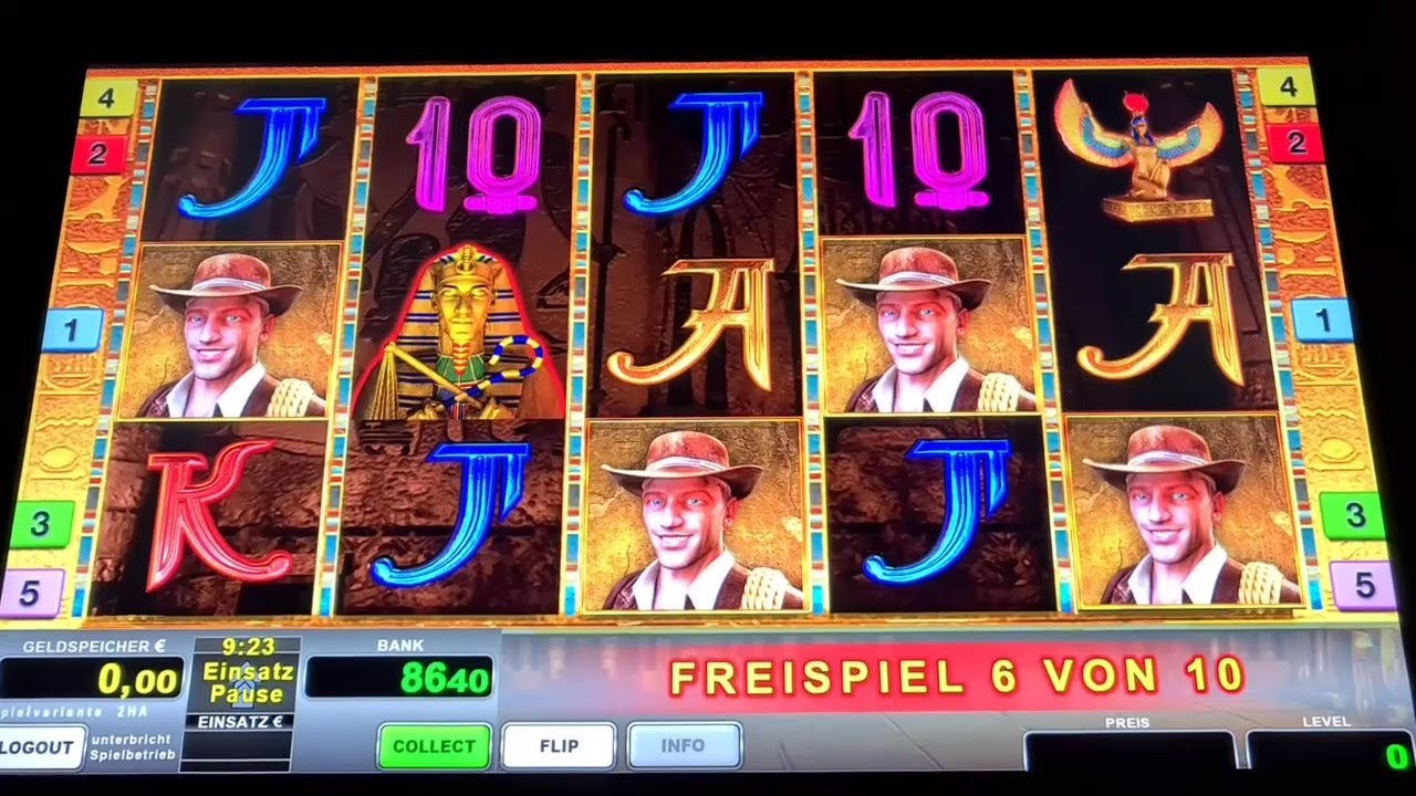 Jackpot 4 K&ouml;pfe knallen rein 2&euro; Freispiele Book of ra Novoline Spielothek Geht ab