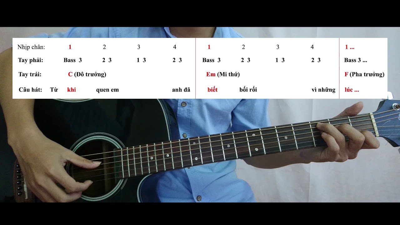 [Bài 2] Vừa đàn guitar vừa hát điệu Ballad nhịp 4/4