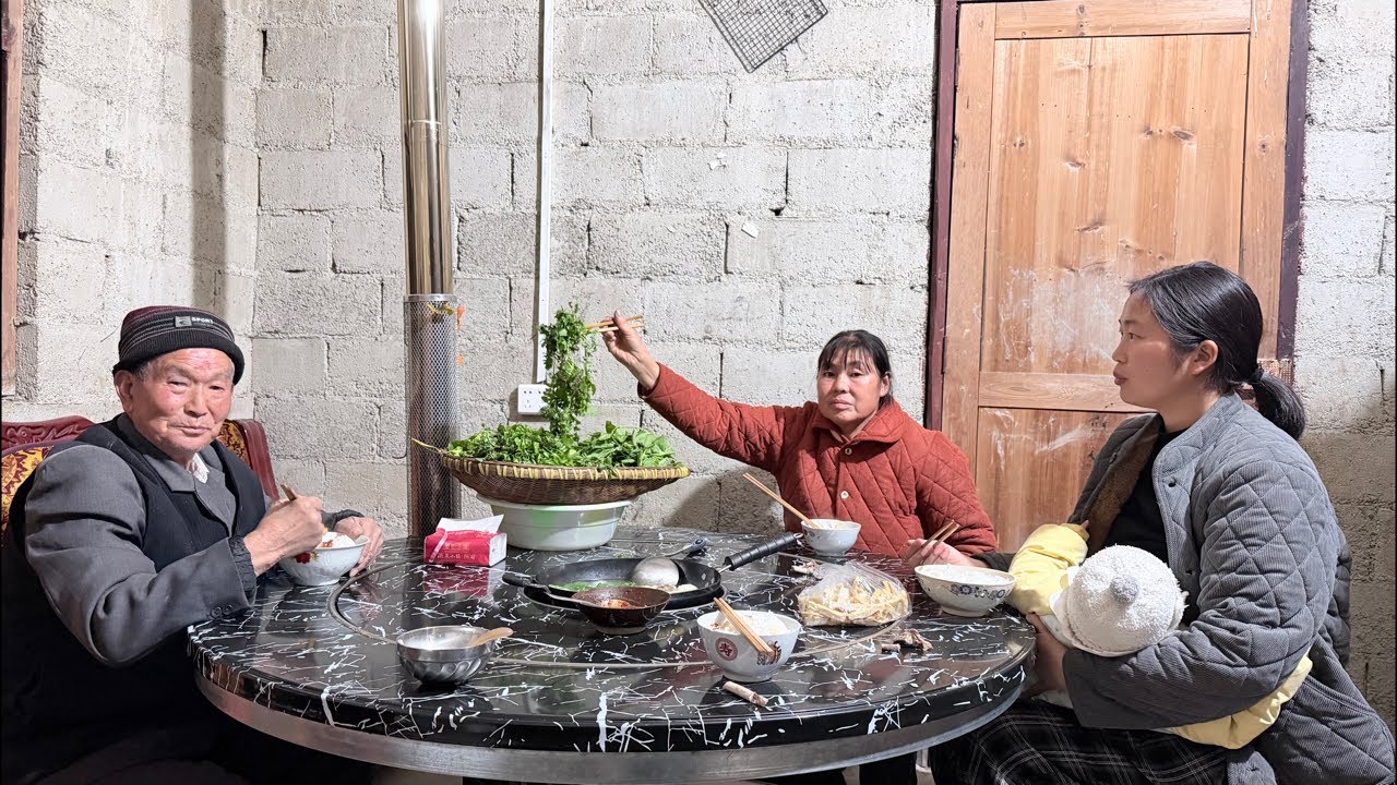 第一次吃荠菜火锅