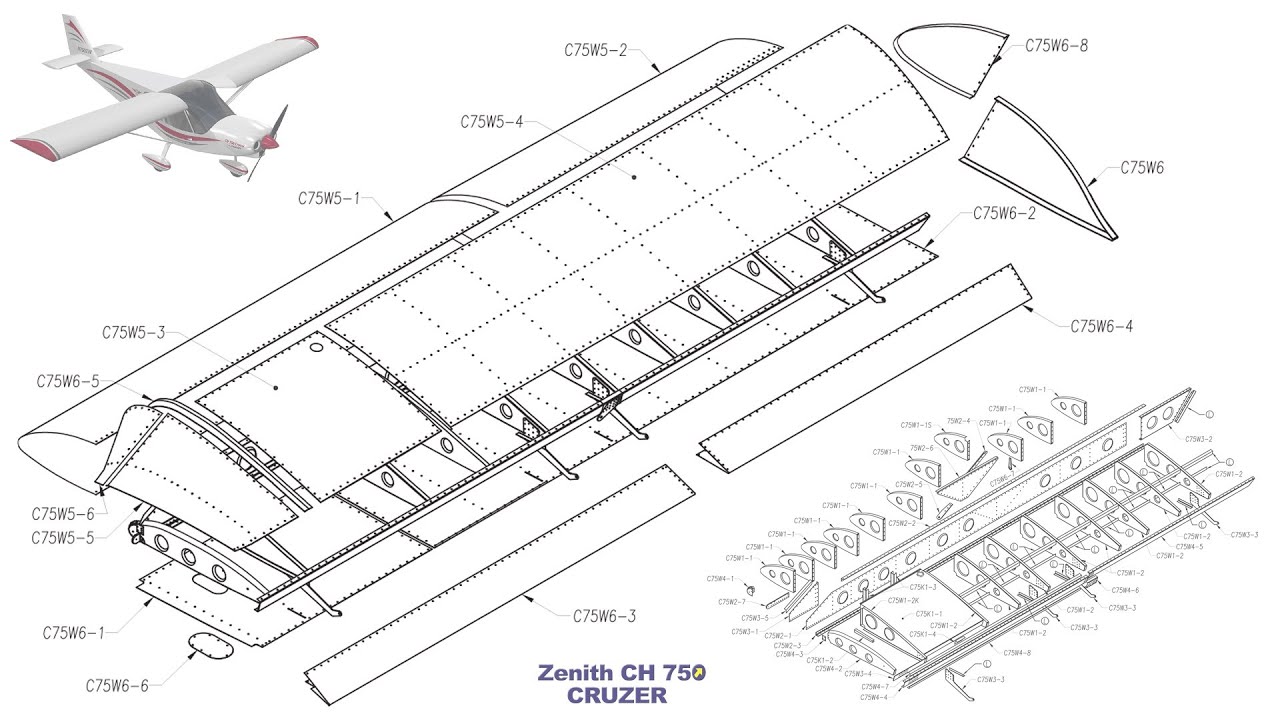 Building the Zenith CH 750 Cruzer kit airplane: Part Two: Bottom Wing Skins