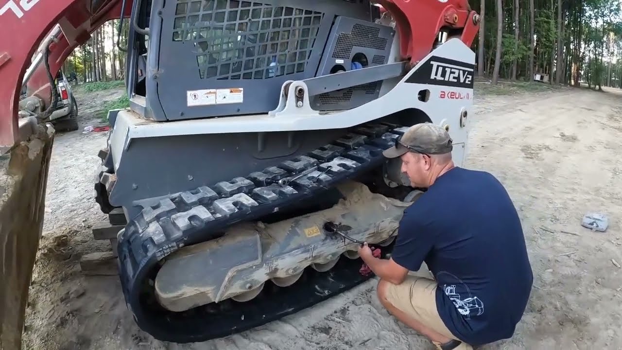 Installing New Tracks On The Skid Steer