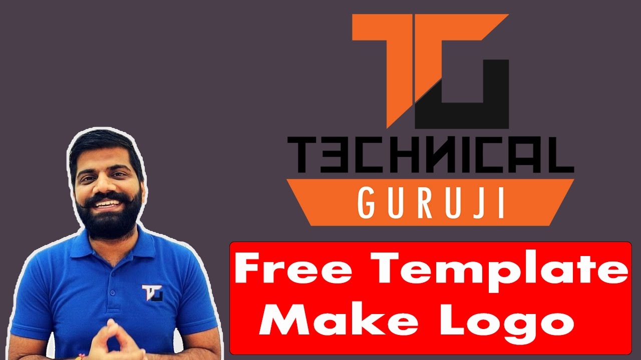How to make Logo Like Technical Guruji logo Design Tutorial