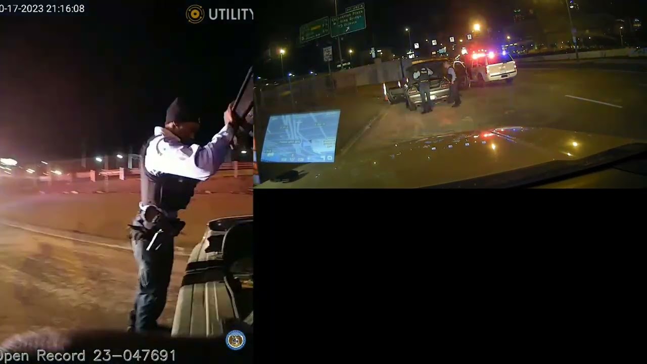 Stealthy spike strip quickly ends high speed pursuit in St. Louis, MO