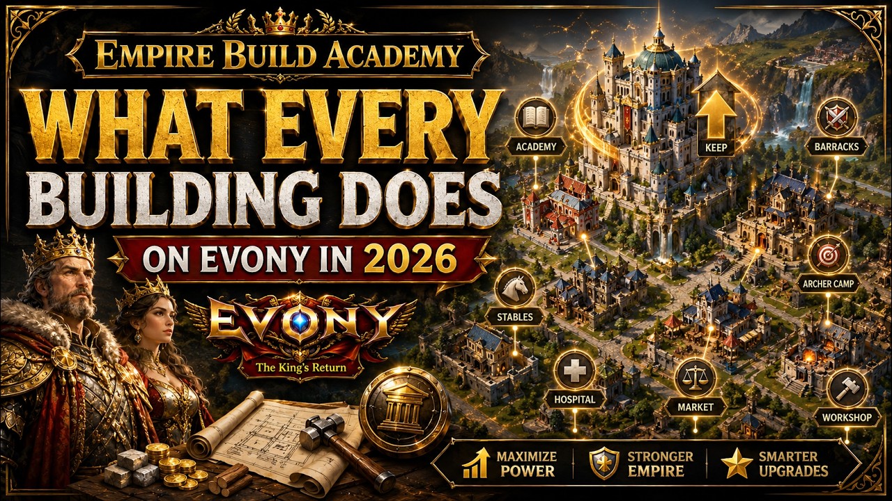 Evony Explained: What Every Building Does | Wisdom Dome & More