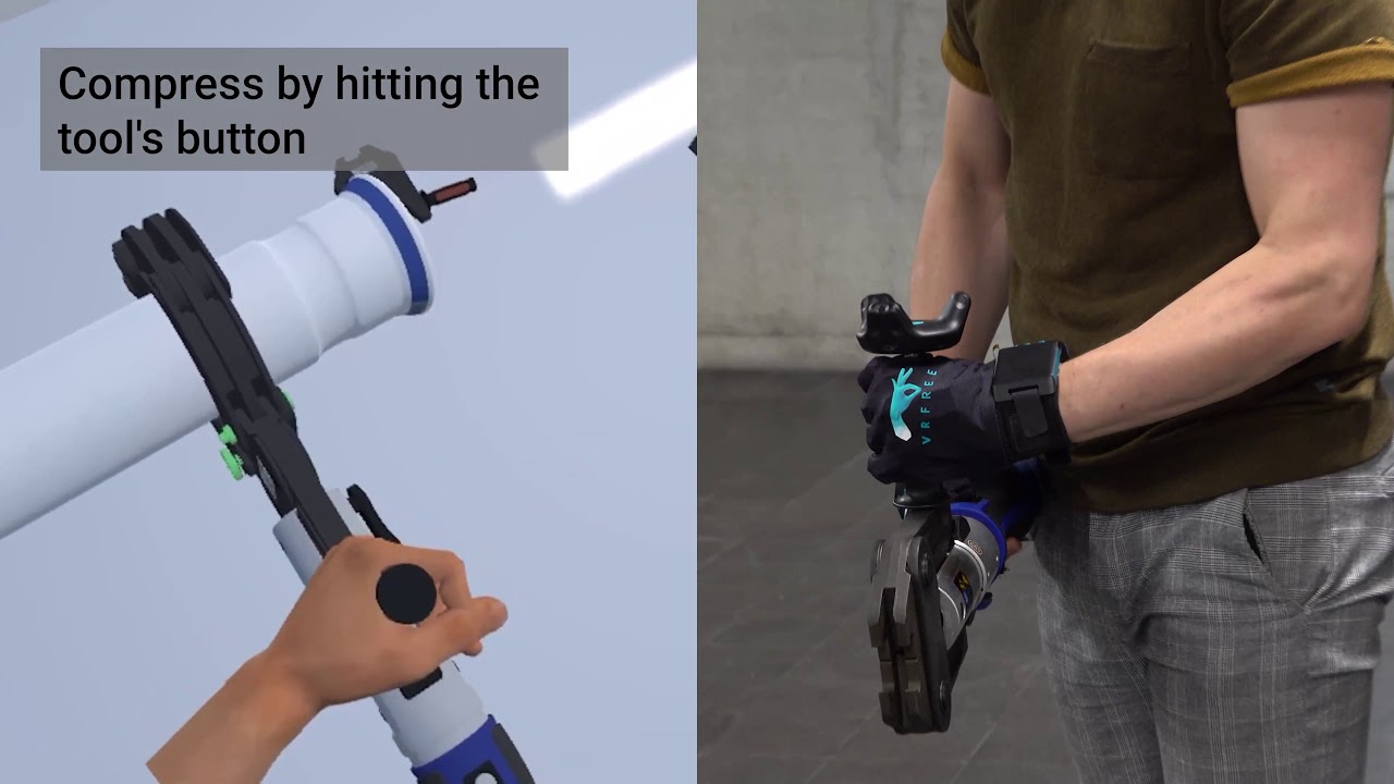 VR Training of industrial machinery