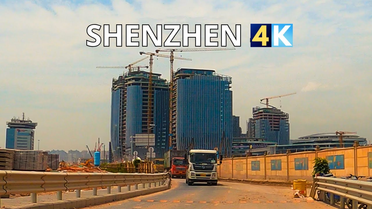 Driving China's Dusty Construction Site | Shenzhen's Future Skyline 4K
