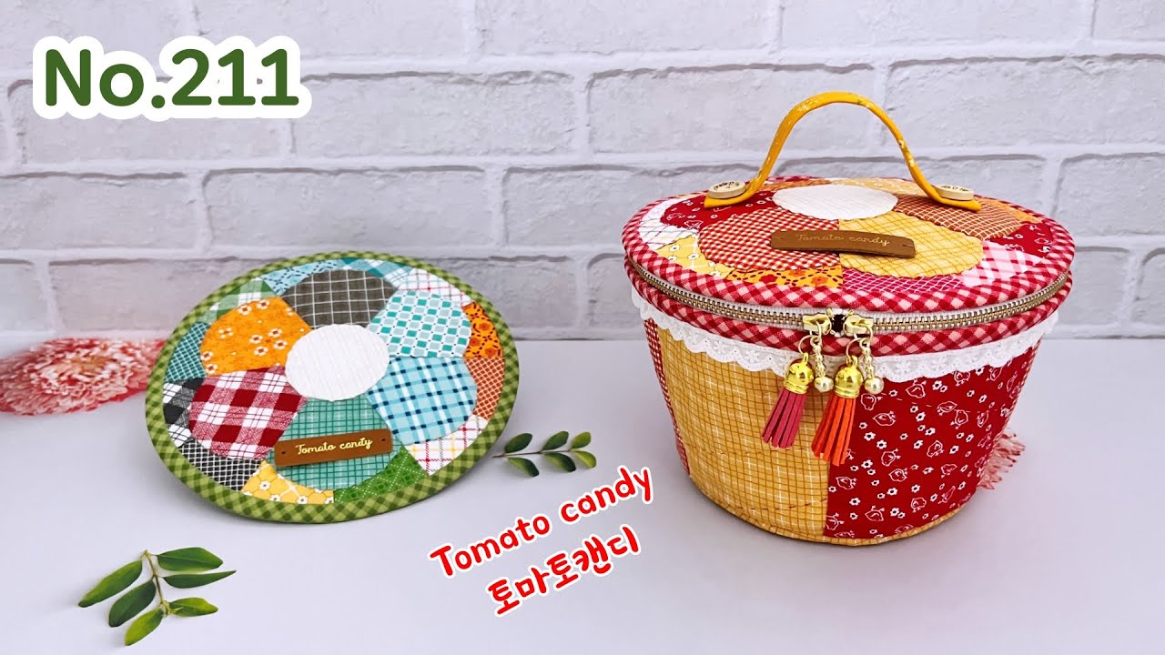 퀼트 No.211 드레스덴 지퍼 바구니(Dresden Zipper Basket), 드레스덴 아플리케하기, How to make