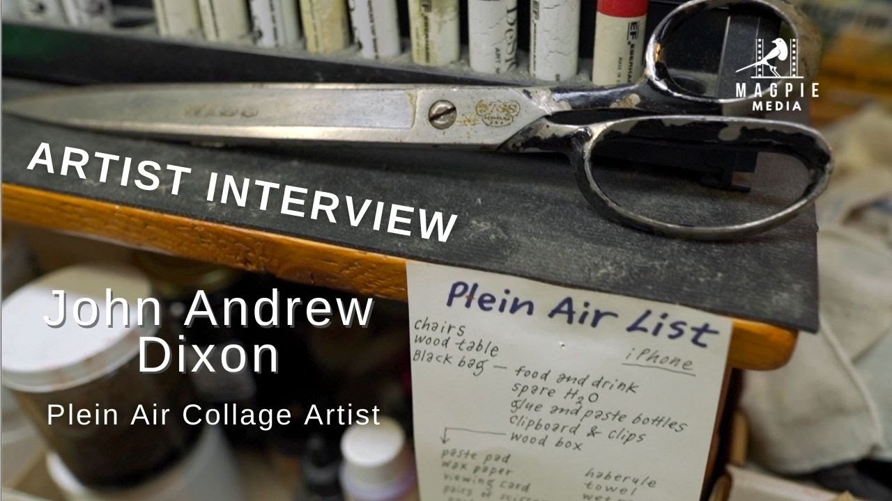 Interview with plein air collage artist John Andrew Dixon