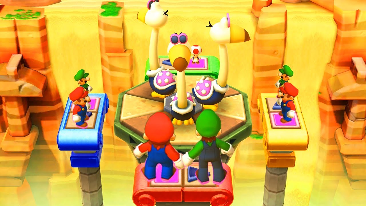 Super Mario Party Star Rush Minigames - Twins Mario vs Twins Toad (Master Difficulty)