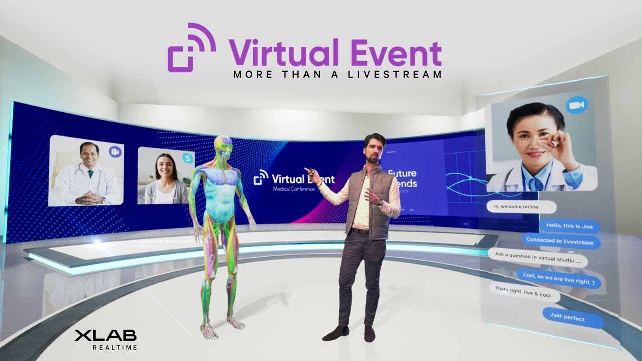 Virtual events and unified virtual communication services