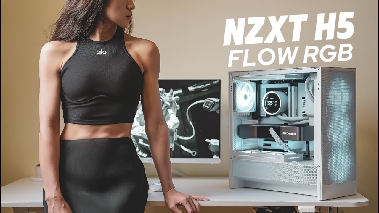 Extremely COOL! NEW NZXT H5 FLOW is Here｜Kraken v2 Elite360mm RGB All-NEW UI | Gaming PC Build