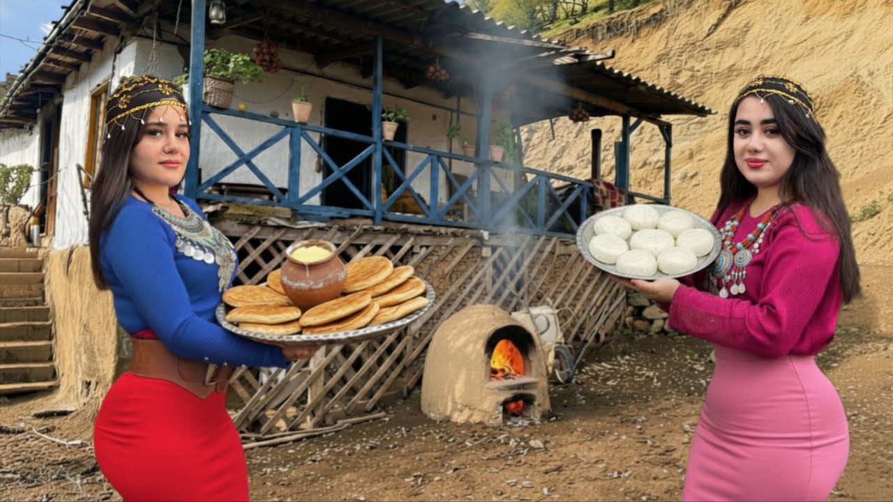 Печь не нужна! Готовим традиционное персидское масло и сыр в стиле горных кочевников