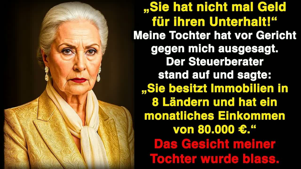 „Sie hat kein Geld, um sich selbst zu versorgen!“ Meine Tochter sagte gegen mich aus  Aber