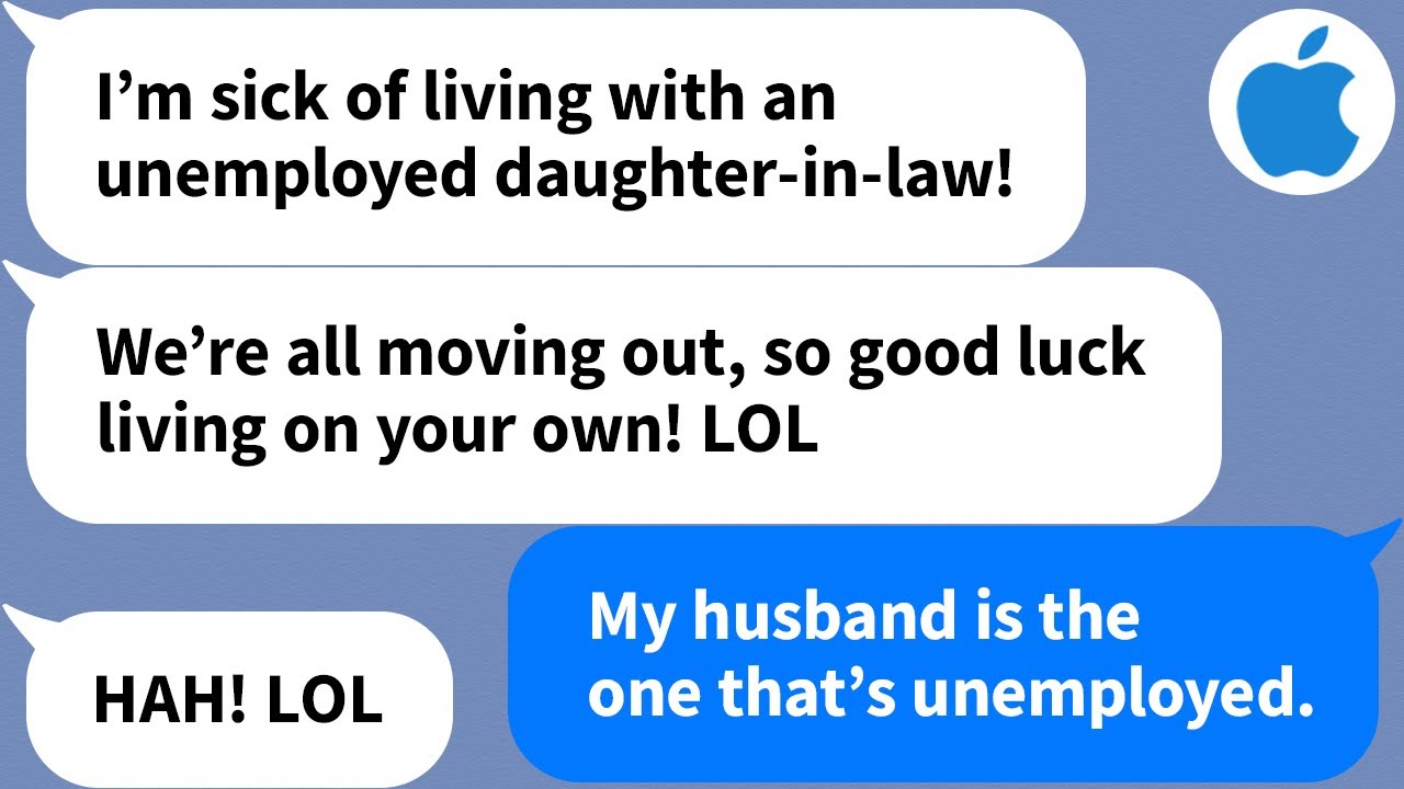 【Apple】My in-laws don't know that I'm the bread winner and move out with my husband, so...