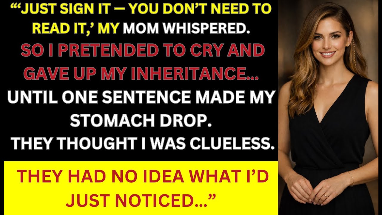 My Parents Forced Me to Give Up My Share for My Sister — They Didn't Read the Agreement Carefully