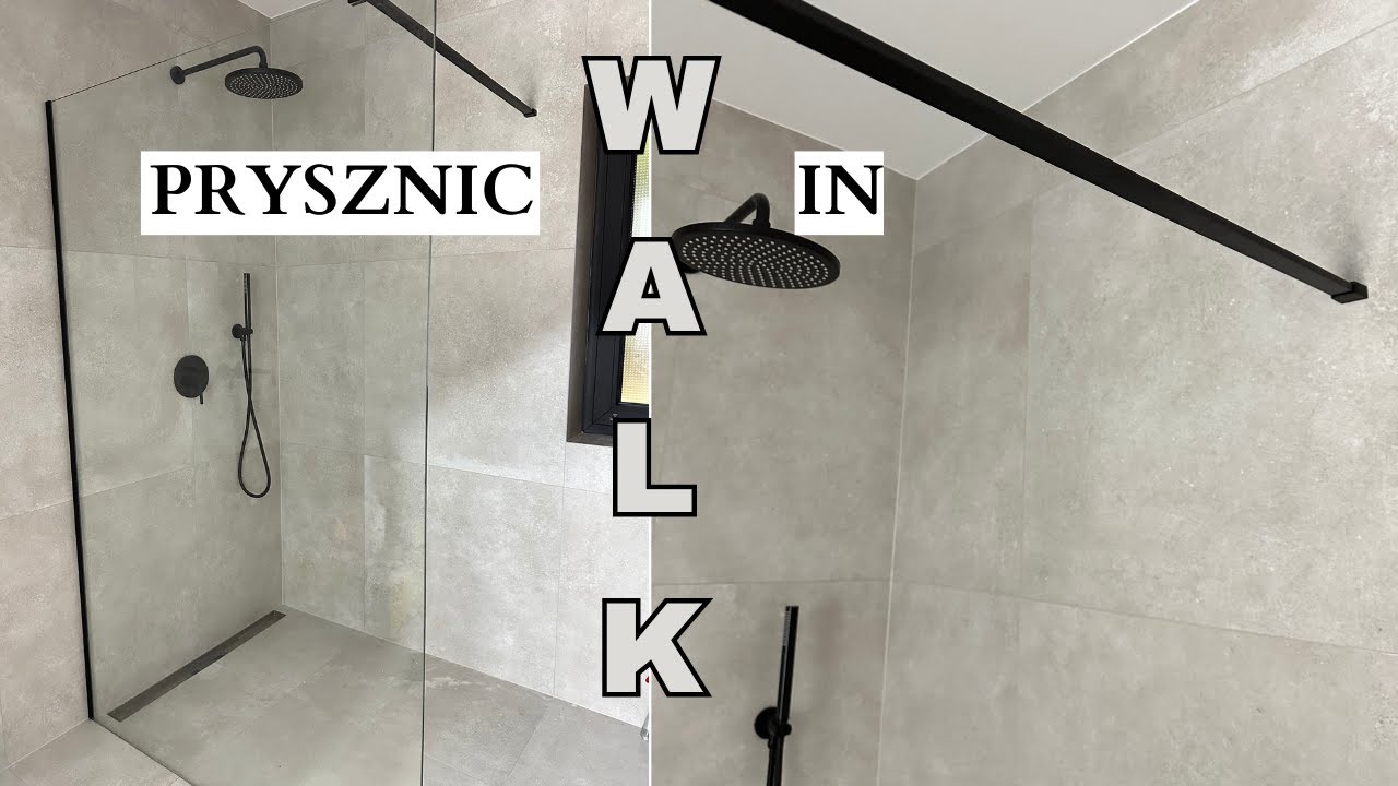 ŚCIANKA PRYSZNICOWA NA WYMIAR | PRYSZNIC WALK IN NA ZAMÓWIENIE | nowoczesna kabina bez brodzika