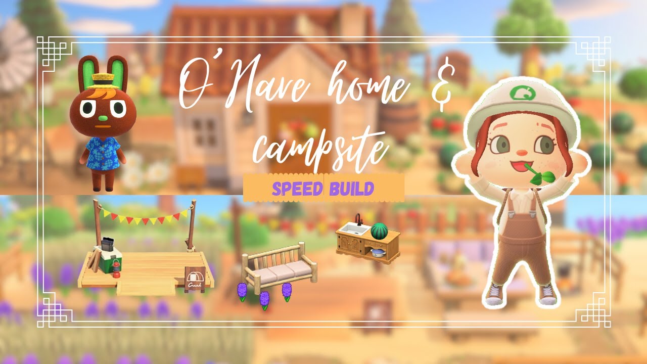 🏕🍈LET'S DECORATE O'HARE HOME AND YARD + CAMPSITE🍈🏕| Ep 19 | Animal Crossing New Horizons
