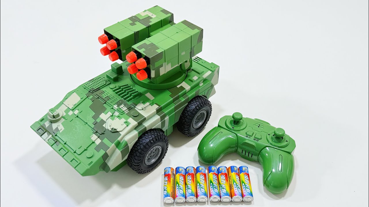 Unboxing ballistic vehicles, shooting excavators, missile vehicles, transport vehicles