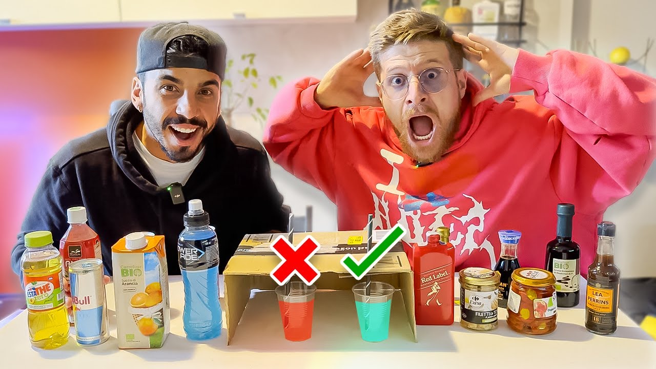 ABBIAMO BEVUTO L&rsquo;OLIO D&rsquo;OLIVA (ODDIO CHE SCHIFO) - NON SCEGLIERE LA CANNUCCIA SBAGLIATA CHALLENGE!