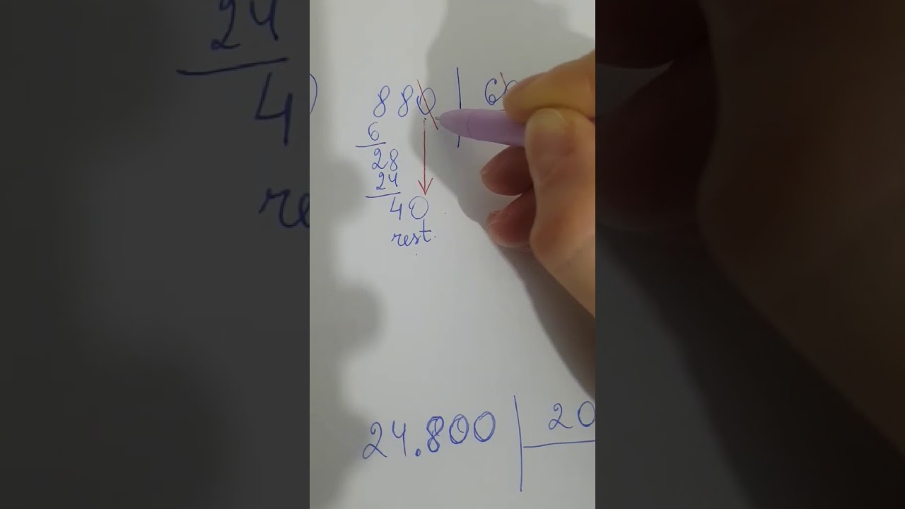 CLASA a-IV-a Împărțirea numerelor naturale Deîmpărțitul și Împărțitorul conțin "0"/zerouri- PART 3