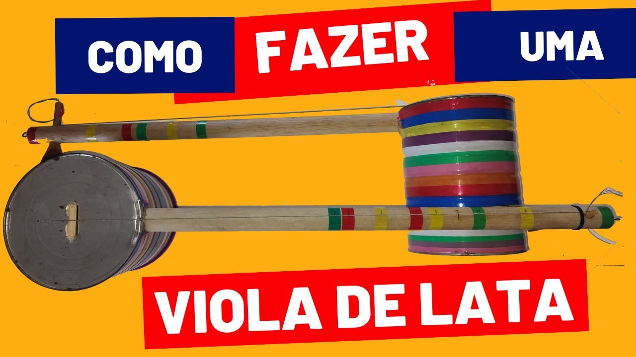 Como fazer uma viola de lata - Parte I