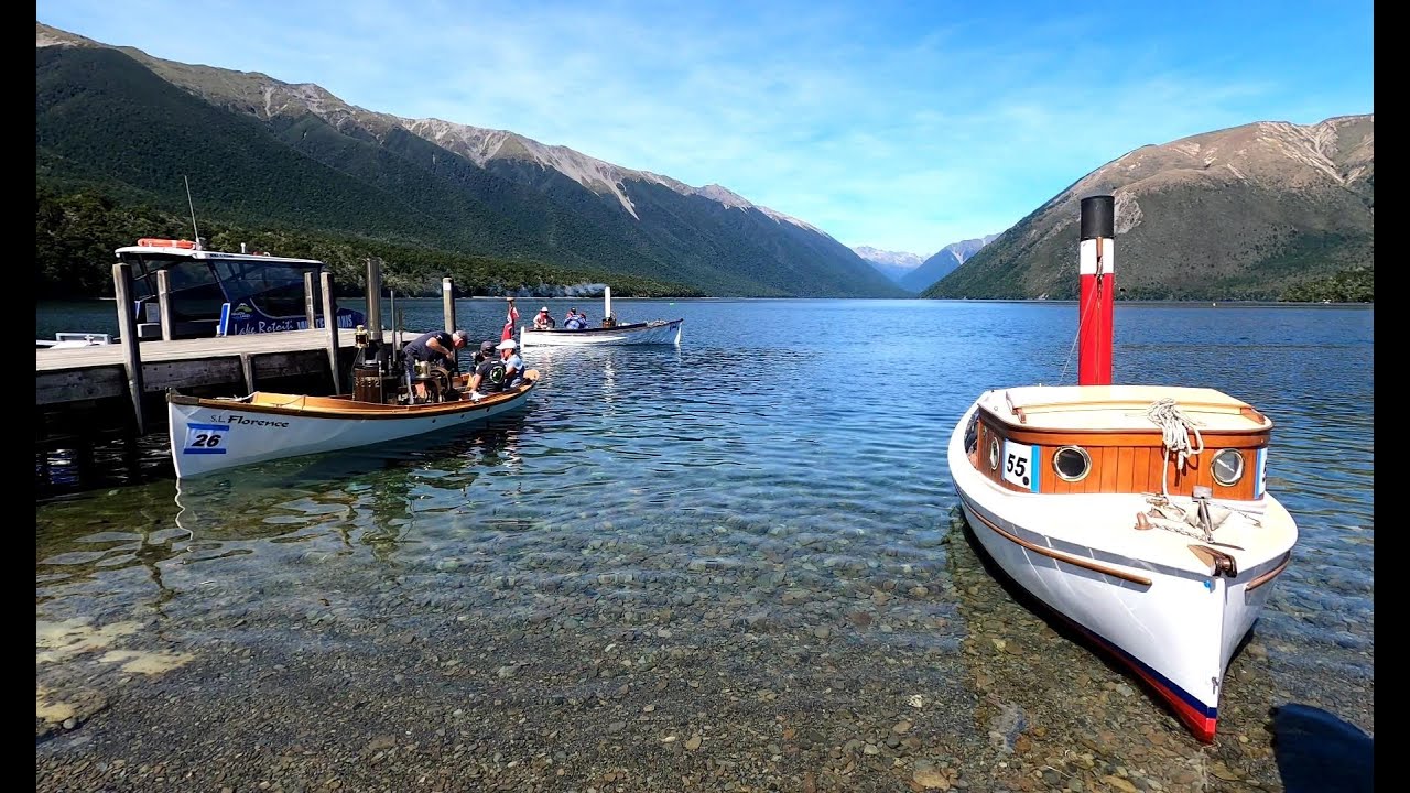 Steam at the Lake Rotoiti Classic Boat Festival, New Zealand 