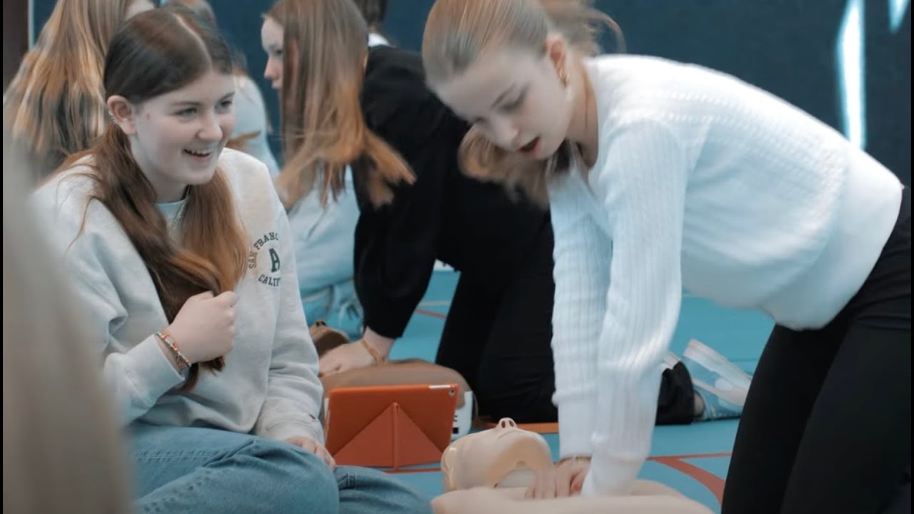 Reanimatie training met een game - Hartveilige School