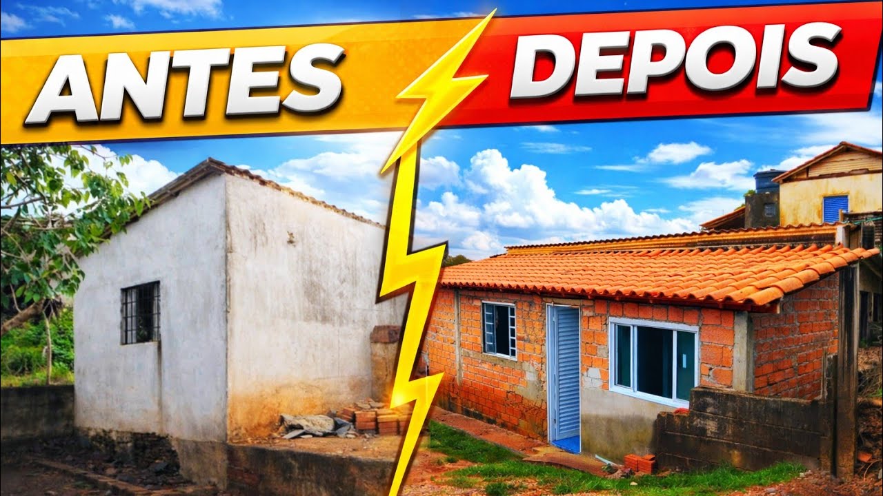 De TERRENO ABANDONADO a CASA DOS SONHOS: Veja a mudança total!