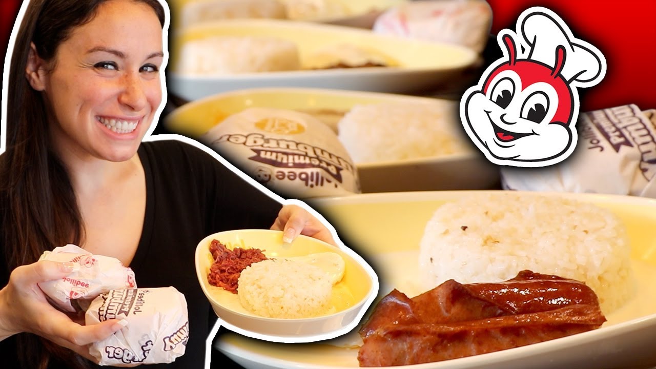 TRYING Jollibee ENTIRE Breakfast in the Philippines!!!