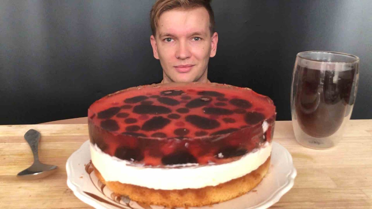 МУКБАНГ ТОРТ | 🎂Торт 3 КГ! с ежевикой🍇, голубикой🫐, творогом🍥, желе🍮 | Мой рацион питания, что я ем?