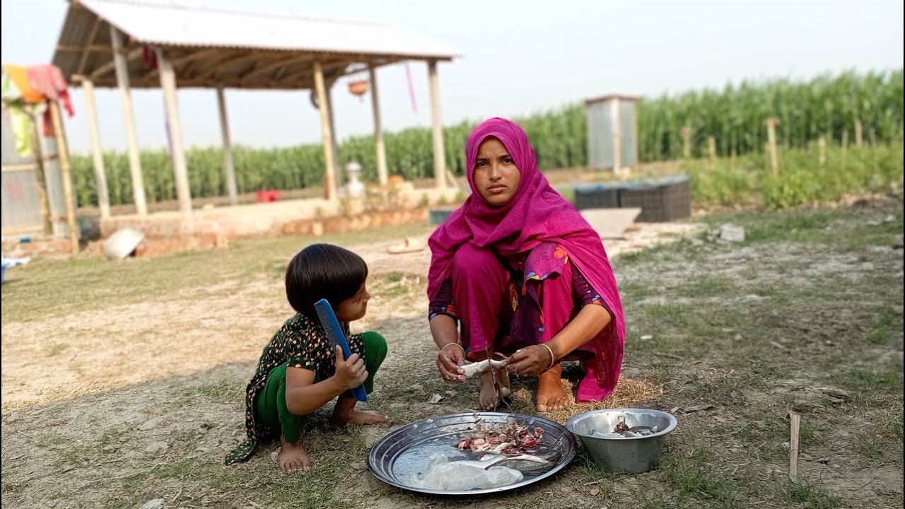 জুই তার বাবার বাড়ি থেকে কি আনছে । village life with jui