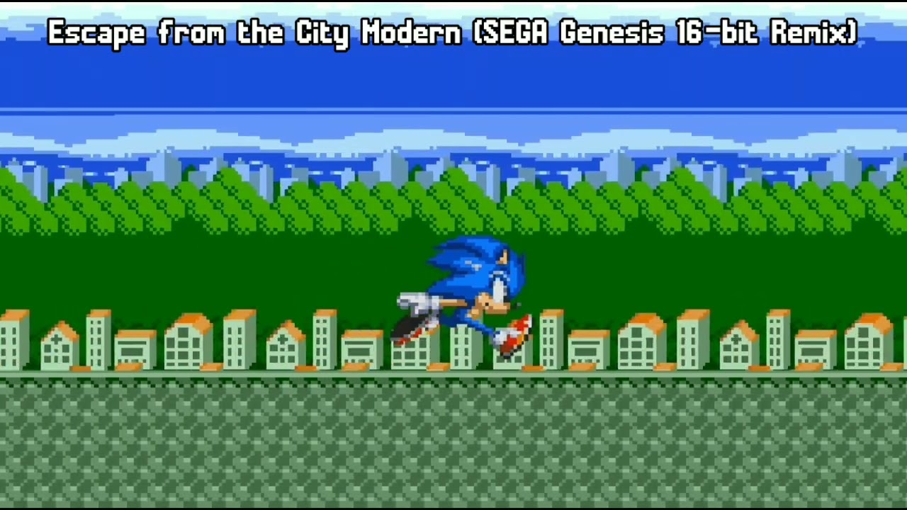 Sonic Generations - City Escape "Escape from the City" Modern Mix (SEGA Genesis 16-bit Remix)