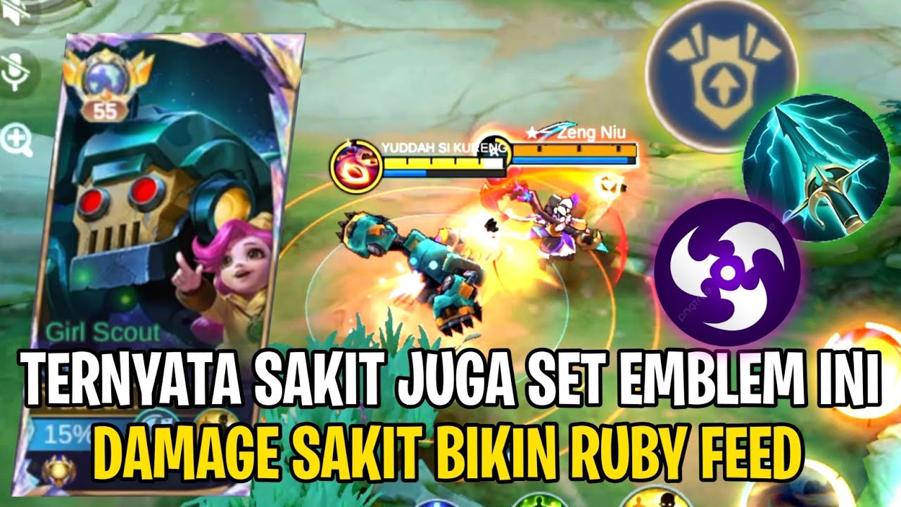 Damage Bertambah🔥Jawhead Build Emblem ini Bikin Ruby Coklat - Top Global Jawhead Mobile Legends