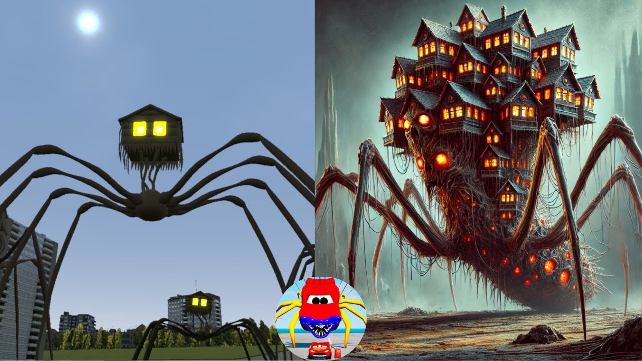 House Many Head Spider Monster In Real Life |  All Eater Monster | Guess The Monster's Voice