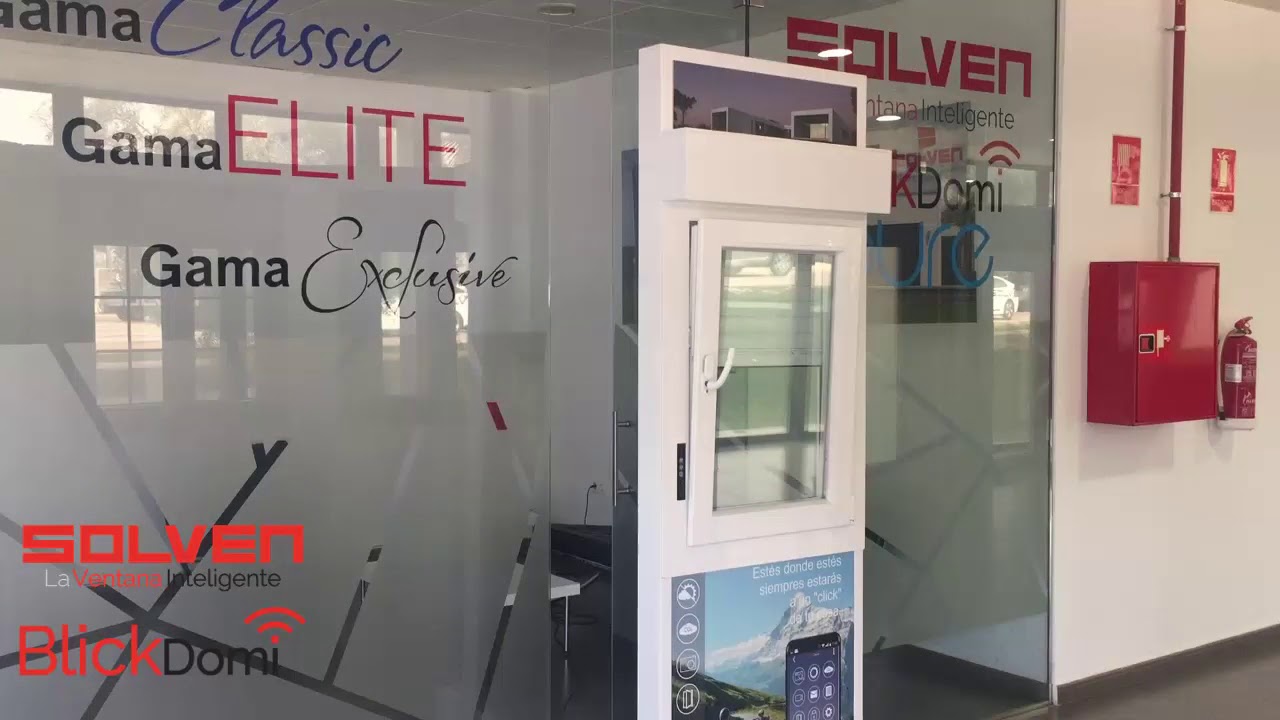 Ventana inteligente BlickDomi con motor de oscilo batiente- Vivienda Saludable