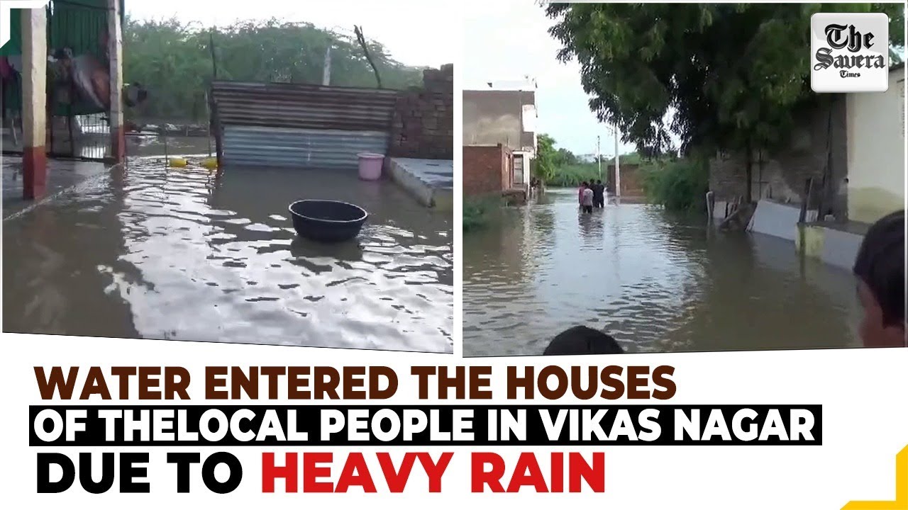 Pali (Rajasthan): Water entered the houses of the local people in Vikas Nagar due to heavy rain