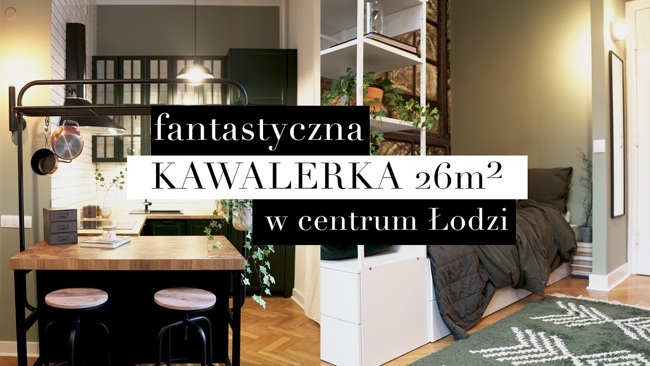 NIETUZINKOWA KAWALERKA 26M2 W CENTRUM ŁODZI / HOME TOUR