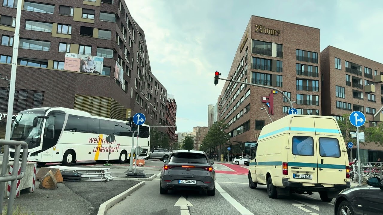 Driving in Hamburg 4K/120fps 3D Sound May 2025