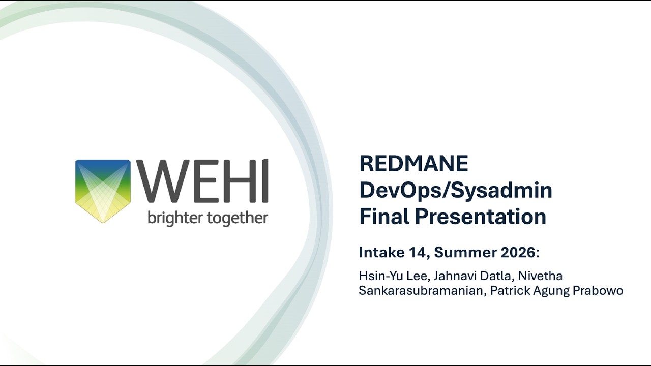 2026-02 REDMANE Demo/Sysadmin Final Presentation Summer 25 26 (Intake 14)