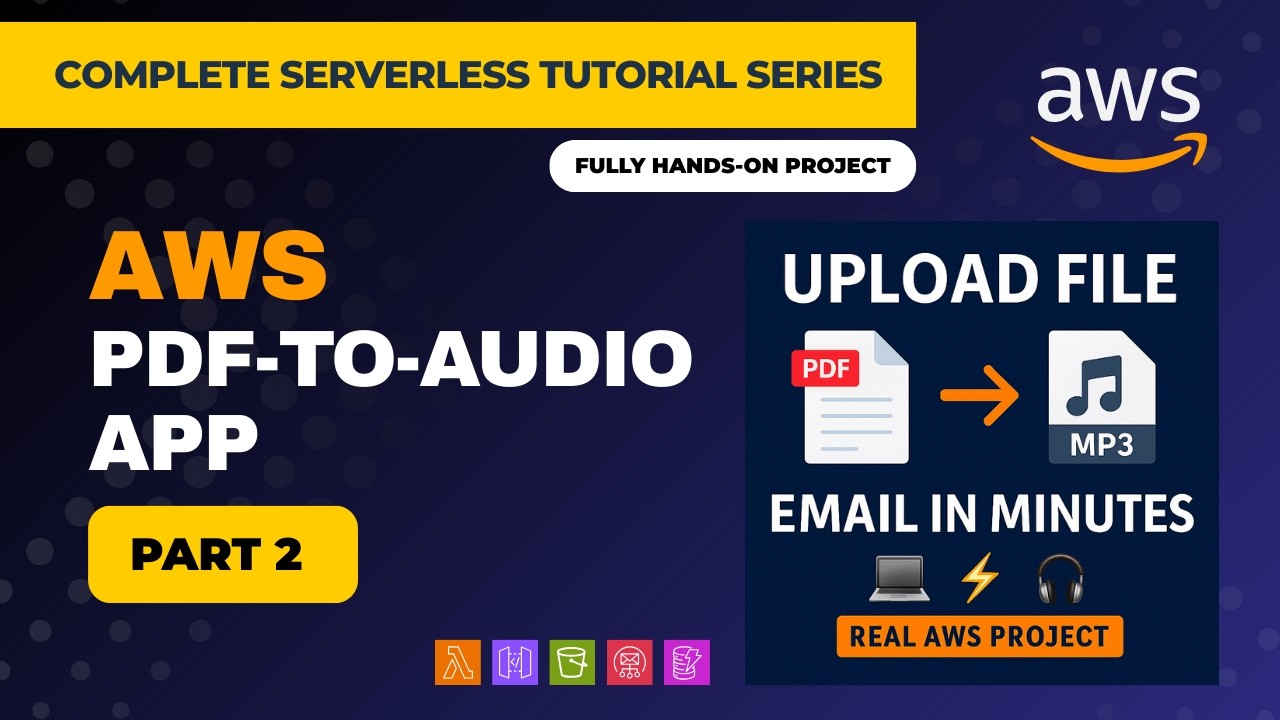AWS PDF-to-Audio App: S3 Triggers, Lambda Automation & CloudWatch Logs | Part 2